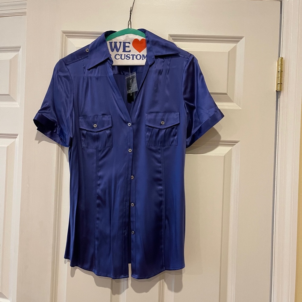 White House Black Market NWT Silk Blouse